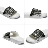 Hawke's Bay 2026 Rugby Custom Slide Sandals NZ Maori Silver Fern