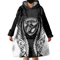 Hawke's Bay 2026 Rugby Custom Wearable Blanket Hoodie NZ Maori Silver Fern