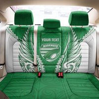 Manawatu 2026 Rugby Custom Back Car Seat Cover NZ Maori Silver Fern