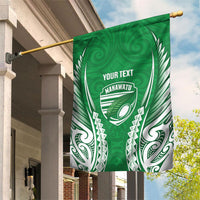 Manawatu 2026 Rugby Custom Garden Flag NZ Maori Silver Fern
