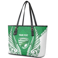 Manawatu 2026 Rugby Custom Leather Tote Bag NZ Maori Silver Fern