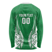 Manawatu 2026 Rugby Custom Long Sleeve Shirt NZ Maori Silver Fern