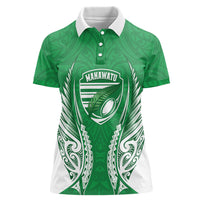 Manawatu 2026 Rugby Custom Women Polo Shirt NZ Maori Silver Fern