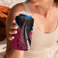 North Harbour 2026 Rugby Custom 4 in 1 Can Cooler Tumbler NZ Maori Silver Fern