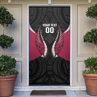 North Harbour 2026 Rugby Custom Door Cover NZ Maori Silver Fern