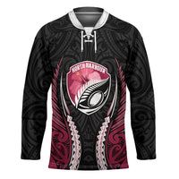 North Harbour 2026 Rugby Custom Hockey Jersey NZ Maori Silver Fern