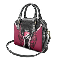 North Harbour 2026 Rugby Custom Shoulder Handbag NZ Maori Silver Fern