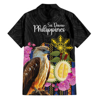 Kadayawan Philippines Family Matching Off The Shoulder Long Sleeve Dress and Hawaiian Shirt Filipino Eagle Happy 39th Anniversary LT14 - Polynesian Pride