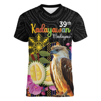 Kadayawan Philippines Women V-Neck T-Shirt Filipino Eagle Happy 39th Anniversary