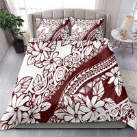 Polynesian Tropical Flowers Oxblood Color Bedding Set LT14 - Polynesian Pride
