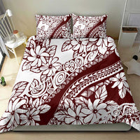 Polynesian Tropical Flowers Oxblood Color Bedding Set LT14 - Polynesian Pride