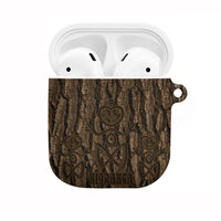 Kioranga Moriori New Zealand AirPods Case Kopi Rakau Carving Art