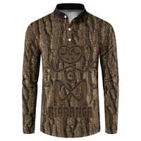 Kioranga Moriori New Zealand Button Sweatshirt Kopi Rakau Carving Art
