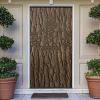 Kioranga Moriori New Zealand Door Cover Kopi Rakau Carving Art