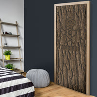 Kioranga Moriori New Zealand Door Cover Kopi Rakau Carving Art