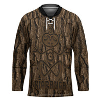Kioranga Moriori New Zealand Hockey Jersey Kopi Rakau Carving Art