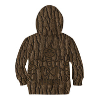 Kioranga Moriori New Zealand Kid Hoodie Kopi Rakau Carving Art