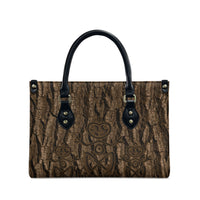 Kioranga Moriori New Zealand Leather Bag Kopi Rakau Carving Art