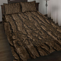 Kioranga Moriori New Zealand Quilt Bed Set Kopi Rakau Carving Art