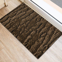Kioranga Moriori New Zealand Rubber Doormat Kopi Rakau Carving Art