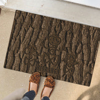 Kioranga Moriori New Zealand Rubber Doormat Kopi Rakau Carving Art