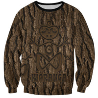 Kioranga Moriori New Zealand Sweatshirt Kopi Rakau Carving Art