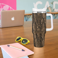 Kioranga Moriori New Zealand Tumbler With Handle Kopi Rakau Carving Art