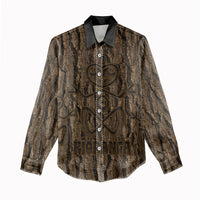 Kioranga Moriori New Zealand Women Casual Shirt Kopi Rakau Carving Art