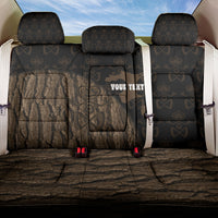 Moriori Kekoru New Zealand Personalised Back Car Seat Cover Kopi Rakau Carving Chatham Islands Map