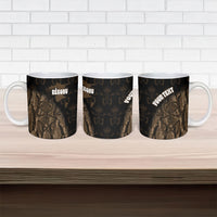 Moriori Kekoru New Zealand Personalised Ceramic Mug Kopi Rakau Carving Chatham Islands Map