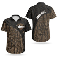 Moriori Kekoru New Zealand Personalised Couples Matching Off The Shoulder Long Sleeve Dress and Hawaiian Shirt Kopi Rakau Carving Chatham Islands Map