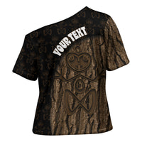 Moriori Kekoru New Zealand Personalised Cross Shoulder Shirt Kopi Rakau Carving Chatham Islands Map