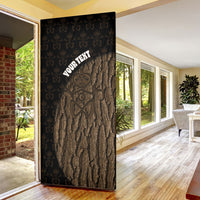 Moriori Kekoru New Zealand Personalised Door Cover Kopi Rakau Carving Chatham Islands Map