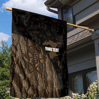 Moriori Kekoru New Zealand Personalised Garden Flag Kopi Rakau Carving Chatham Islands Map