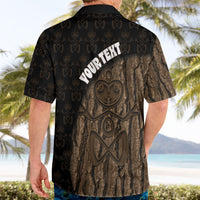 Moriori Kekoru New Zealand Personalised Hawaiian Shirt Kopi Rakau Carving Chatham Islands Map