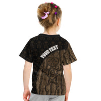 Moriori Kekoru New Zealand Personalised Kid T Shirt Kopi Rakau Carving Chatham Islands Map