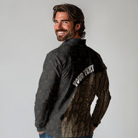 Moriori Kekoru New Zealand Personalised Long Sleeve Polo Shirt Kopi Rakau Carving Chatham Islands Map