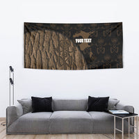 Moriori Kekoru New Zealand Personalised Tapestry Kopi Rakau Carving Chatham Islands Map