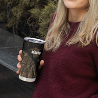 Moriori Kekoru New Zealand Personalised Tumbler Cup Kopi Rakau Carving Chatham Islands Map
