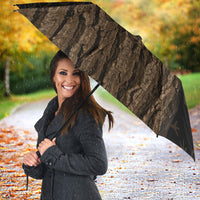 Moriori Kekoru New Zealand Personalised Umbrella Kopi Rakau Carving Chatham Islands Map