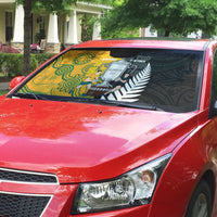 New Zealand Australia Rugby Bledisloe 2026 Auto Sun Shade Champion Trophy Maori Aboriginal Art