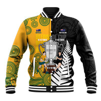 New Zealand Australia Rugby Bledisloe 2026 Custom Baseball Jacket Champion Trophy Maori Aboriginal Art