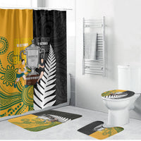 New Zealand Australia Rugby Bledisloe 2026 Bathroom Set Champion Trophy Maori Aboriginal Art