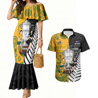 New Zealand Australia Rugby Bledisloe 2026 Custom Couples Matching Mermaid Dress and Hawaiian Shirt Champion Trophy Maori Aboriginal Art