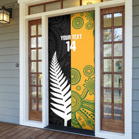 New Zealand Australia Rugby Bledisloe 2026 Custom Door Cover Champion Trophy Maori Aboriginal Art