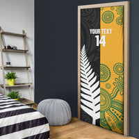 New Zealand Australia Rugby Bledisloe 2026 Custom Door Cover Champion Trophy Maori Aboriginal Art
