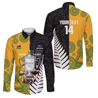 New Zealand Australia Rugby Bledisloe 2026 Custom Family Matching Puletasi and Hawaiian Shirt Champion Trophy Maori Aboriginal Art