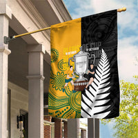 New Zealand Australia Rugby Bledisloe 2026 Garden Flag Champion Trophy Maori Aboriginal Art