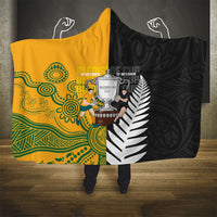 New Zealand Australia Rugby Bledisloe 2026 Hooded Blanket Champion Trophy Maori Aboriginal Art