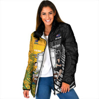 New Zealand Australia Rugby Bledisloe 2026 Custom Padded Jacket Champion Trophy Maori Aboriginal Art
